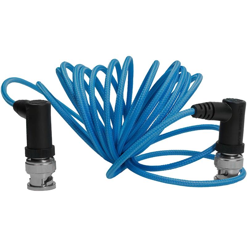 Kondor Blue Ultra Thin 6G SDI Video Cable Right Angle BNC